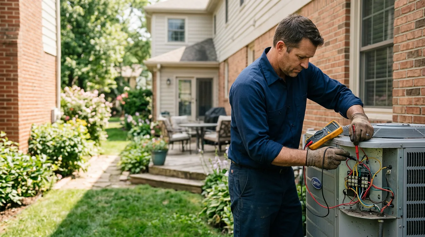 HVAC technician working near Wausau, WI